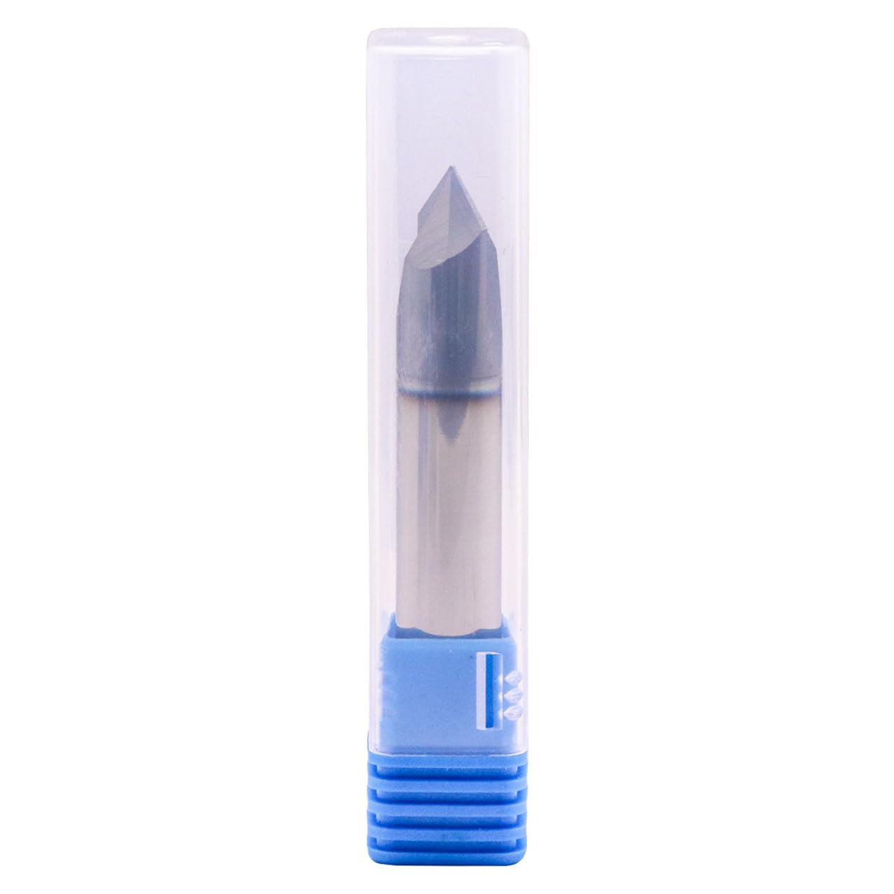 Solid Carbide Chamfer End Mill(1Pc, 1/2") - AlTiN Coated, 2 Flute, 90° Chamfer Angle, 1/2" Shank 3" OAL, Single End, V Groove Router Bit for Milling Alloy Steel, Hardened Steel, Iron, Copper