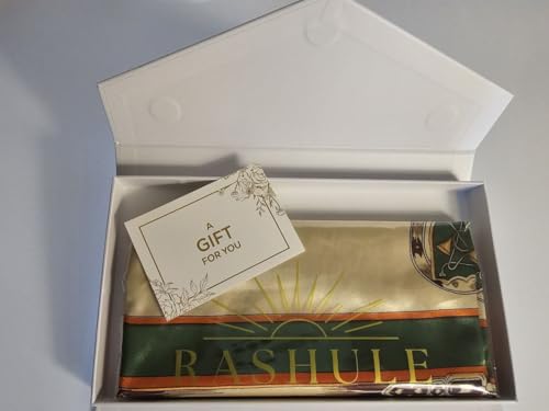 GIFTS FOR WOMEN Fashion Large 35" Square Silk Feeling Head, Hair and Neck Scarf, Head Hair Wrap for Women in Luxury Clutch-Style Gift Box3