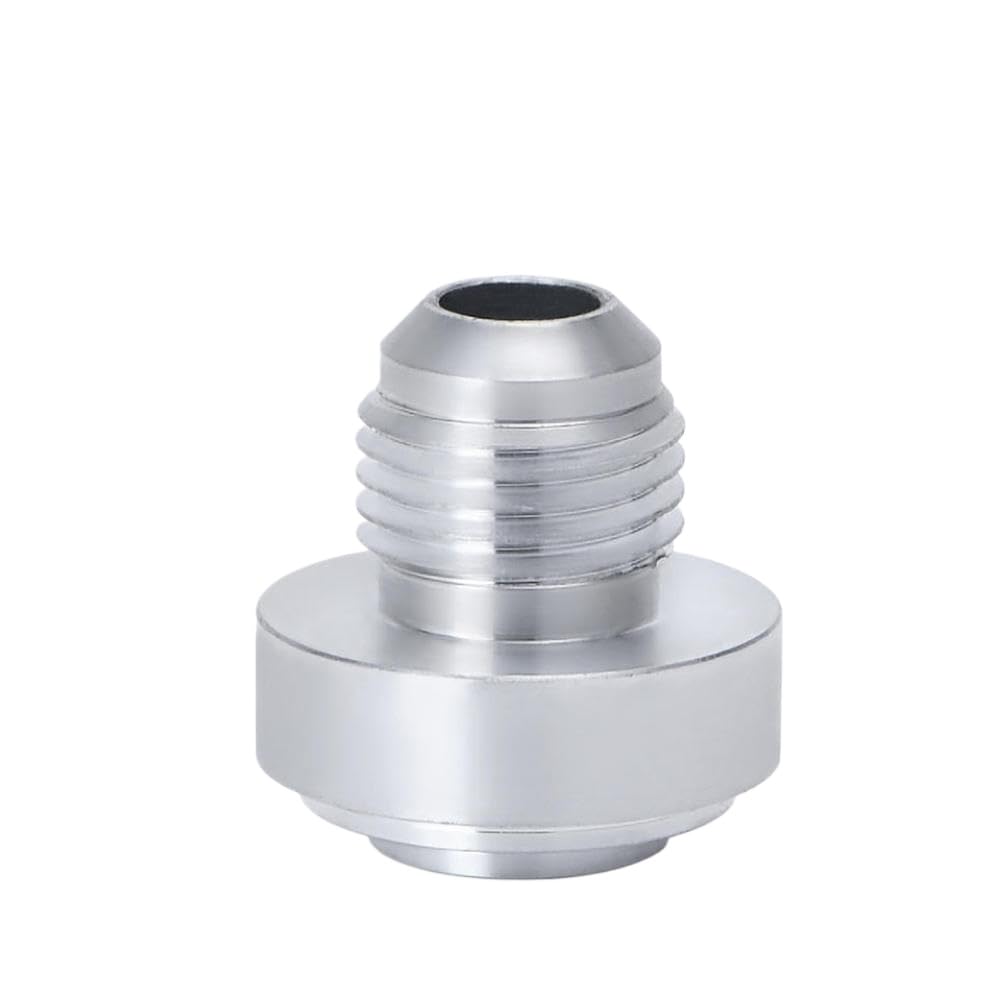 Aluminum AN4 AN6 AN8 AN10 AN12 Straight Male Weld Fitting Adapter Weld Bung Nitrous Hose Fitting Silver(AN6)