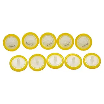 AMTAST Nylon Syringe Filters 25MM Diameter 0.45um Pore Size Non Sterile (Pack of 10)