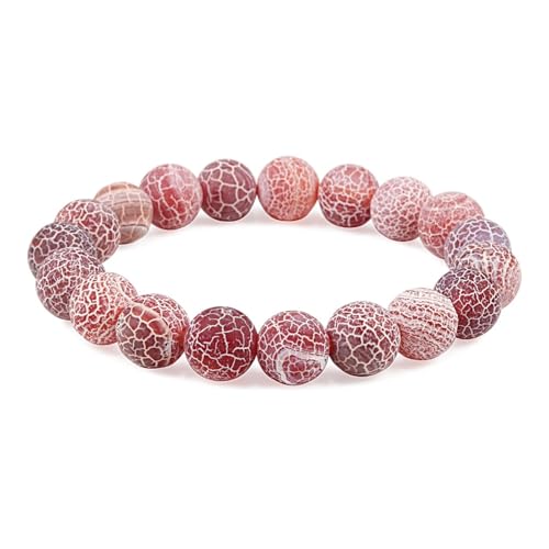 Bracelet de Perle de Cristal Nature pour Homme au Quotidien avec Pierres Rondes 10 mm