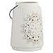 Stone & Beam Modern Farmhouse Die Cut Lantern, 7"H, White