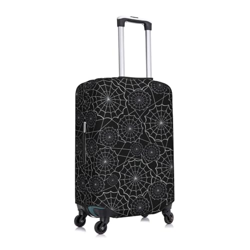 Spider Web Black Print Luggage Cover Elasticated Suitcase Covers TSA Approved Stylish Scratch Washable Resistant Case Protector for Kids and Adults3