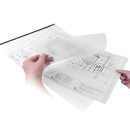 Plustek A3 Scanner Carrier Sheet (Scan A2 By Folding) - Protects Flimsy, Wrinkled Or Torn Papers, For Old Blueprint, Report, Newspaper, Crinkled Photos. #TOP5