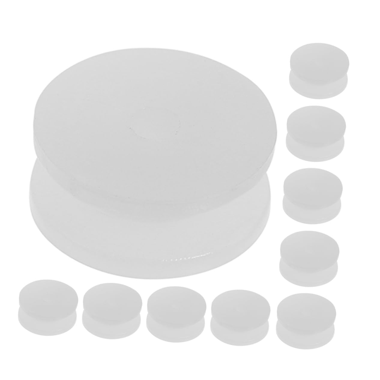 Yardwe 20Pcs White Plastic Pulley Model Motor Accessories for DIY Projects and Educational Science Kits Plastic Gear for Remote Control Repairs