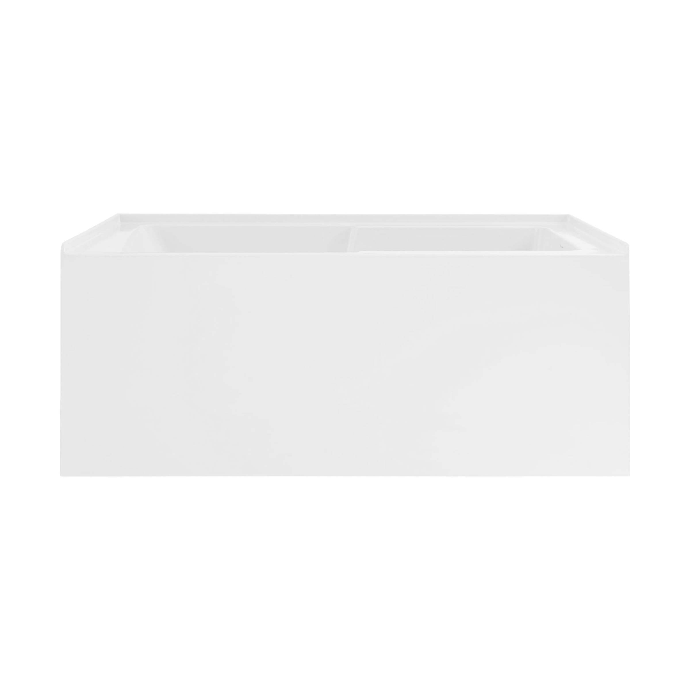 Voltaire 48" x 30" Right-Hand Drain Alcove Integrated Armrest Bathtub with Apron (damaged) 