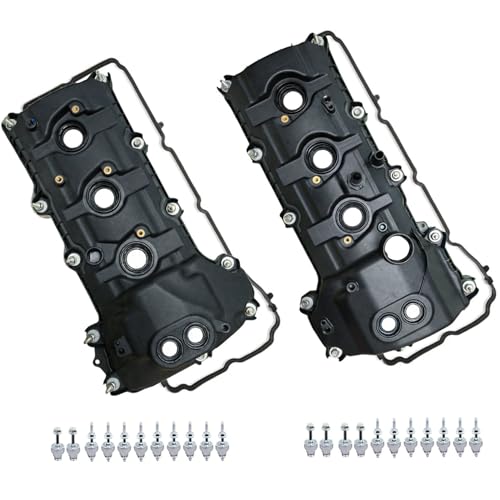 Vanlison Engine Valve Covers Compatible with Ford F-150, Edge, Explorer, Mustang, Transit & Lincoln MKZ MKX 3.5L 3.7L (2011-2020) Non-Turbo, Direct Replace Part # BR3Z6582U BR3Z6582R