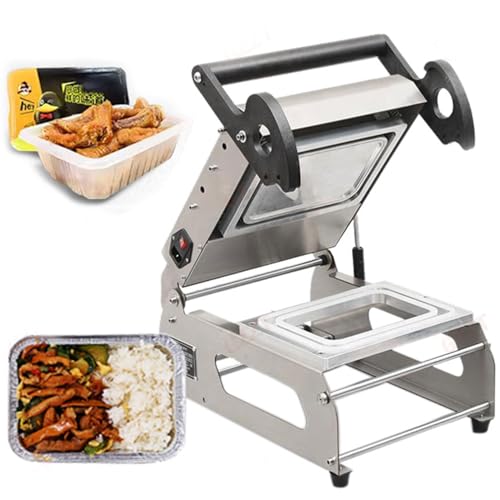 Máquina Selladora Automática De Alimentos, Alta Eficiencia 600W, Conserva La Frescura, Sella De 7 A 8 Veces por Minuto, Ideal para Envasado De Comida para Llevar Y Comida Rápida.