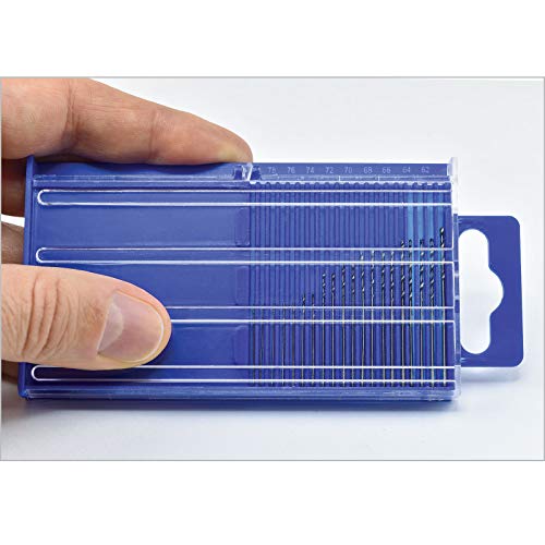 Micro-Mark 20-piece Drill Bit Set with Plastic Index, #61 - #80