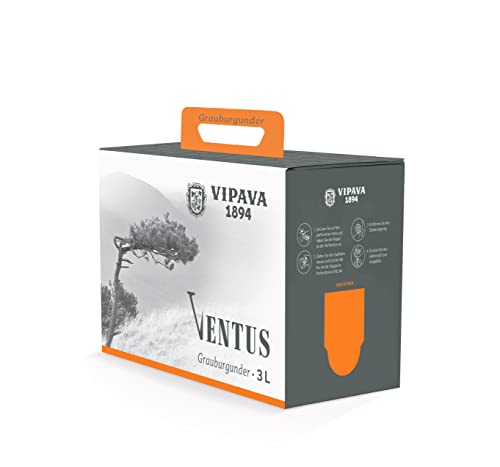 VENTUS Graubungunder (Pinot Gris) 2021 Bag in Box 3 Liter, von Hand gelesener trockener Weißwein (3l)