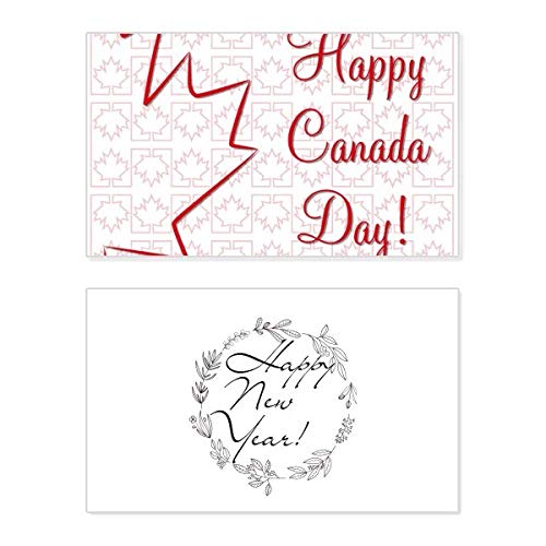 Tarjeta de Canadá Day y Año Nuevo: felicitación ideal para seres queridos