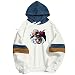 Produktbild cshsb Unisex 2D One Piece Kapuzenpullover Manga Japanische Luffy Hoodie Langarm Cosplay Anime Pulli Herren Damen Outwear,B,XXL-3XL