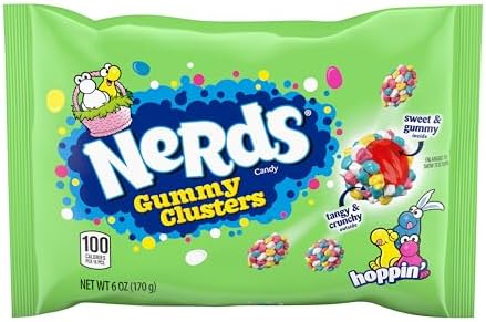 NERDS Hoppin' Gummy Clusters, Springtime Easter Candy, 6 oz