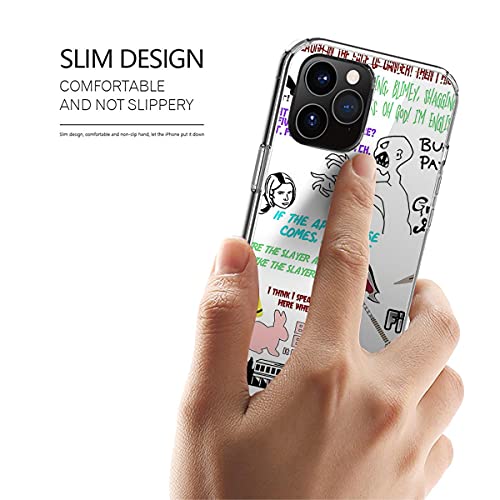 Generic Phone Case Buffy Cover The X Vampire Slayer Collage For Iphone 12 11 Xr Xs X 8 7 6 6S Plus Pro Max Mini Se 2020 Protective Anti-Scratch Shockproof, Transparent #TOP1