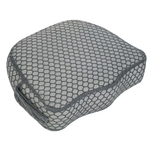 kowaku Asiento Elevador para Bañera con Base Antideslizante Y Funda Extraíble Cojín Portátil Inflable Y de Soporte Grueso Uso Práctico para Adultos en Bañera, Gris, Individual