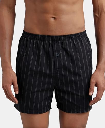 Image of Jockey 8222 Men's Super Combed Mercerized Cotton Woven Printed Inner Boxers with Ultrasoft and Durable Inner Waistband (Pack of 2)