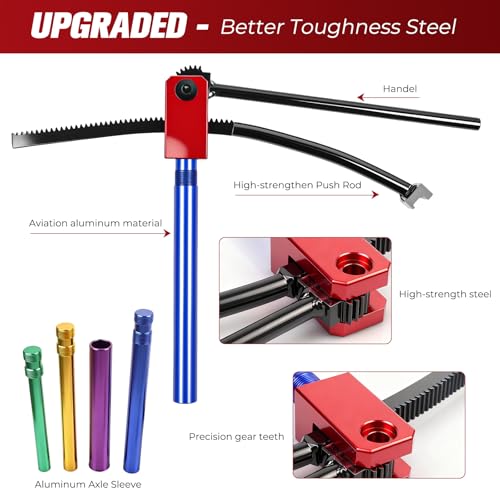 Dirt Bike Tire Changing Tools Compatible with Enduro and Motocross Dirt Bike Tire Changer for 16" to 21" Wheels, 15/17/20/25 Mm Axles - Image 4