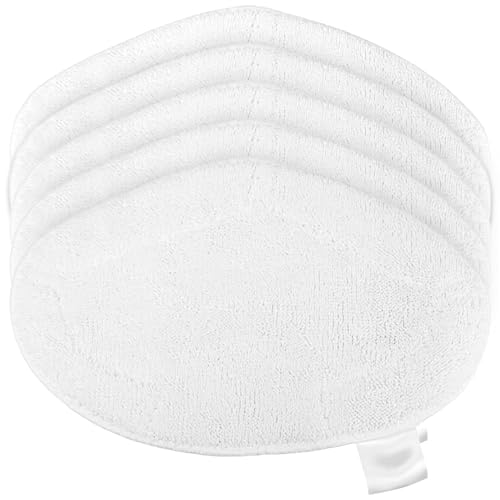 KH866 5 Pack Steam Cleaner Pads fit for Polti Vaporetto SV440 Double SV400, Washable Cloths, Smart Mop Sockettes, Steam Mops Cleaner Accessories