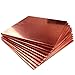 T2 Copper Plate Copper Metal Plate Red Copper Sheet Pure Copper DIY Copper Sheet Thickness 0.5mm 0. 6MM 0. 8MM 1MM 1. 2MM 1.5mm 2MM 2.5mm 3mm-5mm (0.5mm*200mm*300mm)