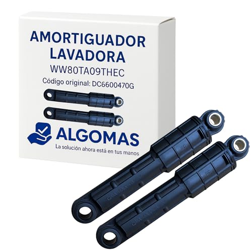 ALGOMAS® Amortiguadores Lavadora DC66-00470G – Pack 2 Piezas – Reduce Vibraciones y Ruido – Compatibles con Modelo WW80TA049THEC – Fácil Instalación Hogar