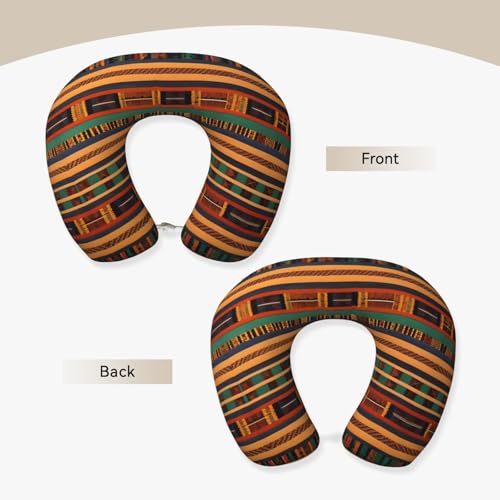 Almohada para cuello de poliéster ajustable negra miniatura 3