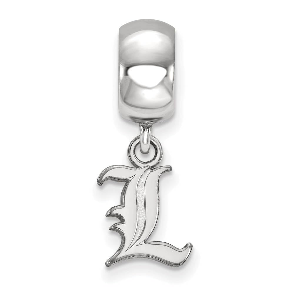 LogoArt Sterling Silver University of Louisville XS 'L' Dangle Bead Charm