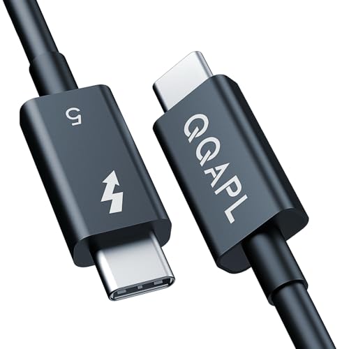 Thunderbolt 5 Cable with Intel Certified Chip, 240W USB-C Charge Cable for Laptop,120Gbps High Speed USB C Data Transfer Cable, Dual 8K Triple 4K USB C Monitor Cable, Compatible Thunderbolt 4/3 3.3FT