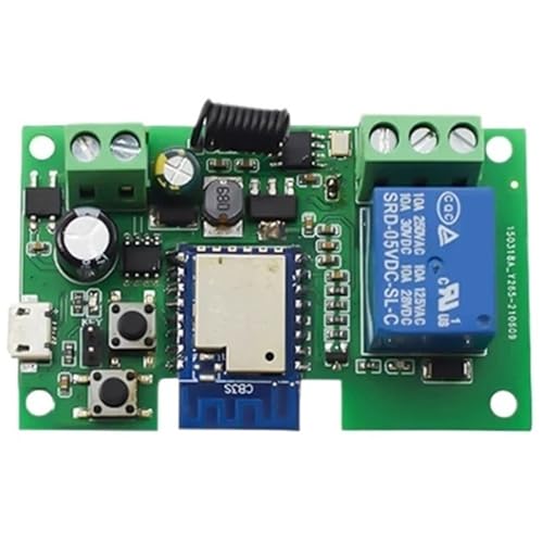 Télécommande de garage Tuya relais 12V compatible Alexa et Google Home pour contrôle vocal total