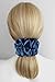 30 Colors Available, Handmade Stretch Satin Scrunchie 5.5 inches, Large Hair Accessory for Women, Soft Voluminous Ponytail Holder, Elegant Hair Tie, Stylish Holiday Gift (Navy Blue)
