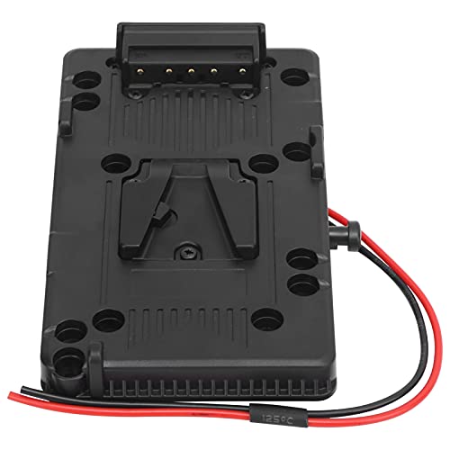 Adaptador de panel de batería V Monte V-Lock con Funciones Mejoradas para la Cámara de Video DSLR, El Material con Alta Resistencia al Calor, Negro/Aleación, 1 Paquete