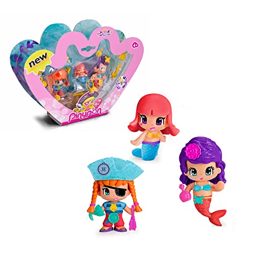 Pinypon - Pack de 3 Figuras Pirata y Sirenitas (Famosa 700013366)