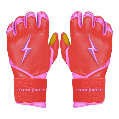BRUCE BOLT Gants de frappeur à manches longues pour éviter les ampoules au baseball