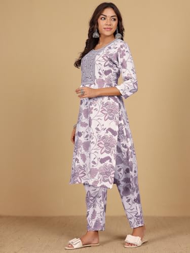 Image of Varanga Women Round Neck Bold Print Co Ord Set