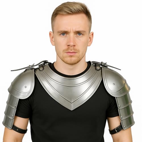 Fine Peak Medieval Iron Gorget Schifter Arm Shoulder Set Armor Shoulder Knight Armor Medieval Armor Crusader Costume Leather Armor Knight Helmet Chest