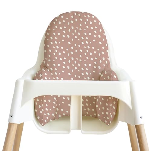 Image of Yeah Baby Goods Wipeable Cushion Cover (Beans on Clay) - Compatible with The IKEA Antilop Highchair - Soft, Waterproof Baby High Chair Cover