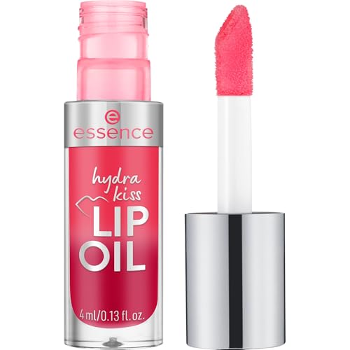 essence hydra kiss LIP OIL, Lipgloss, Nr. 03, Pink Champagne, feuchtigkeitsspendend, pflegend, mit Ölen, glänzend, vegan, ohne Parabene, ohne Mikroplastikpartikel, Nanopartikel frei, 1er Pack (4ml)