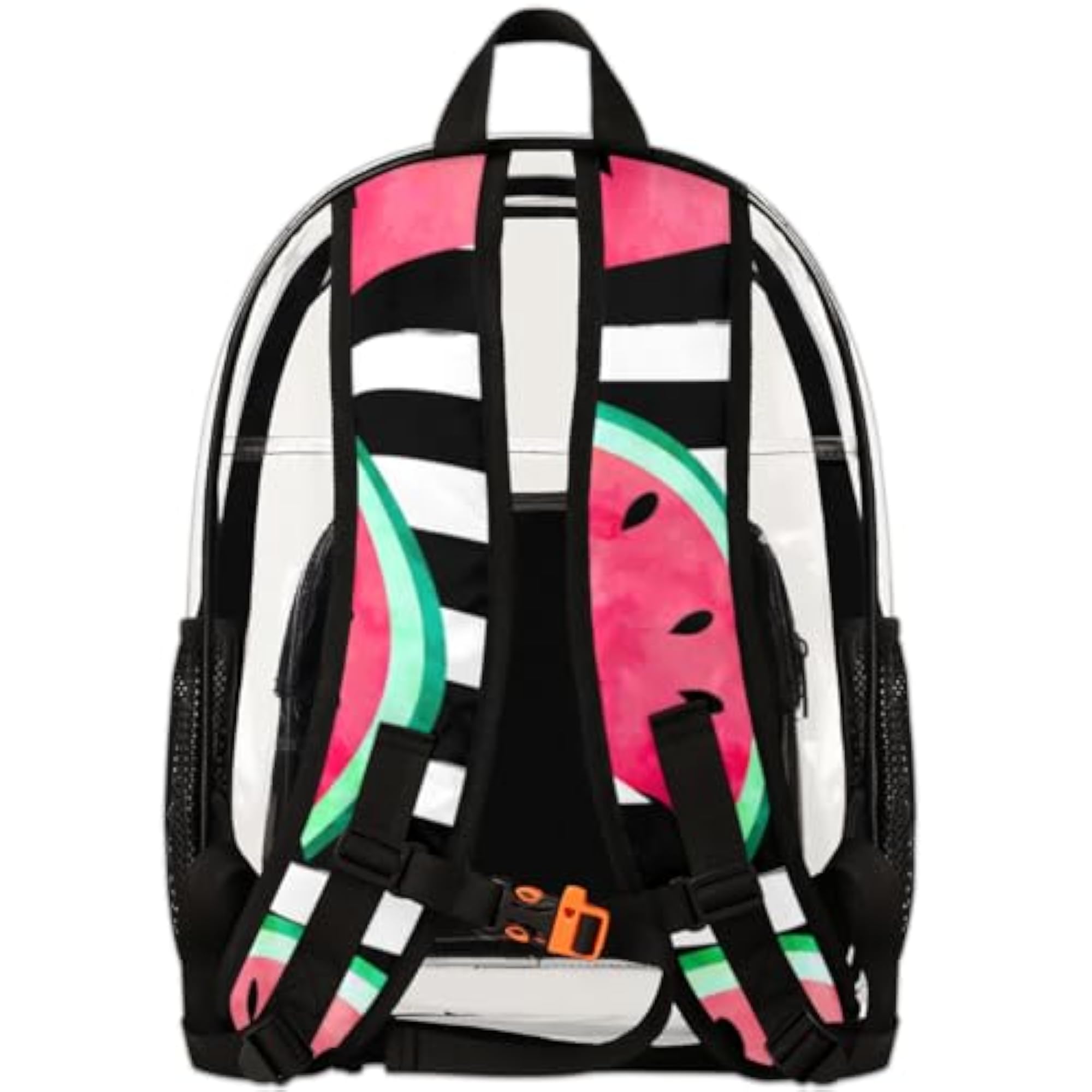 Summer Fruit Clear Backpack with Laptop Compartment