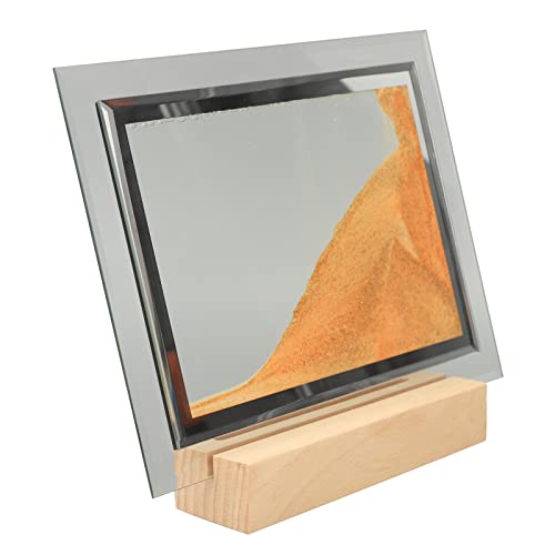 Lámpara de mesa LED con diseño de arena en movimiento 3D, para escritorio, hogar, dormitorio, enchufe USB de 5 V