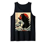 Catzilla Cat Japanese Art Funny Gifts for Men Women Boy Kids Tank Top