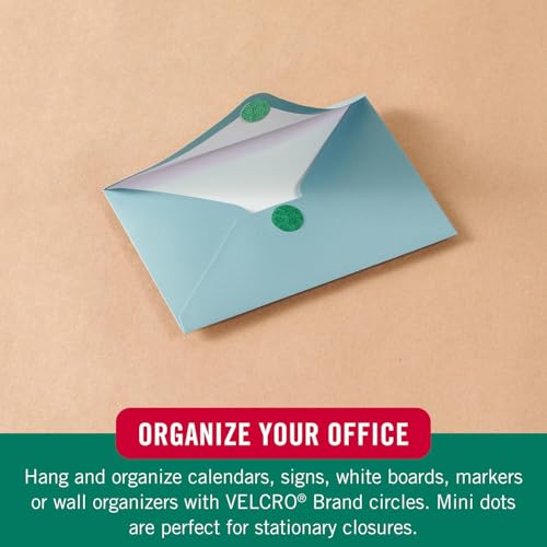 Image of VELCRO Brand Sticky Back Dots - 5 /8 inch Adhesive Circles in Blue, Green & Red, Strong Mess-Free Fasteners for Crafts, DIY, Scrapbooking & Classroom Use, 18 Sets