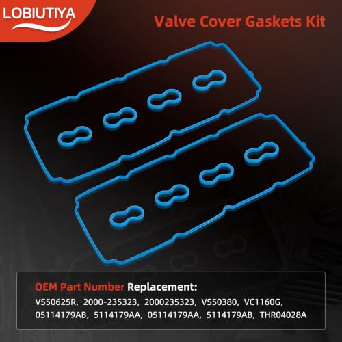 Image of Oil Pan Gasket Set for Ram 1500 2500 3500 5.7L HEMI 2003-2024 | Complete upper and lower engine sealing kit with valve cover gaskets, oil pan gasket and bolt grommets