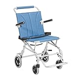 Drive Medical Lightweight Folding Transport Wheelchair With Carry Bag & Flip-Backs Arms