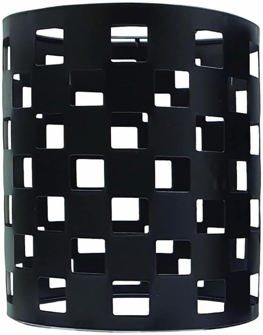 LEDSone Vintage Cage Metal Lamp Shade, Industrial Retro Pendant lampshade Barrel Shaped Loft Style Metal Ceiling Lamp Shade for Pendant Light,wall Lights (Black) — image 1