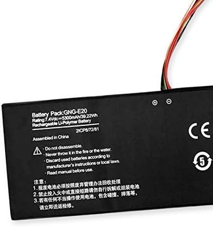 GNG-E20 Laptop Battery for GIGABYTE Ultrabook U21MD GNG-E20 2ICP8/72/81(7.4V 5300mAh 39.22WH)