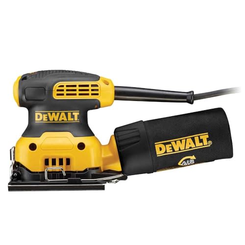 DEWALT DWE6411-GB 240 V 1/4 Sheet Orbital Sander - Yellow/Black 4 DEWALT DWE6411-GB 240 V 1/4 Sheet Orbital Sander - Yellow/Black - Image 4
