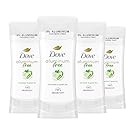 Dove Aluminum Free Deodorant for Women 4 Count Cucumber and Green Tea 72 hour odor protection 2.6 oz