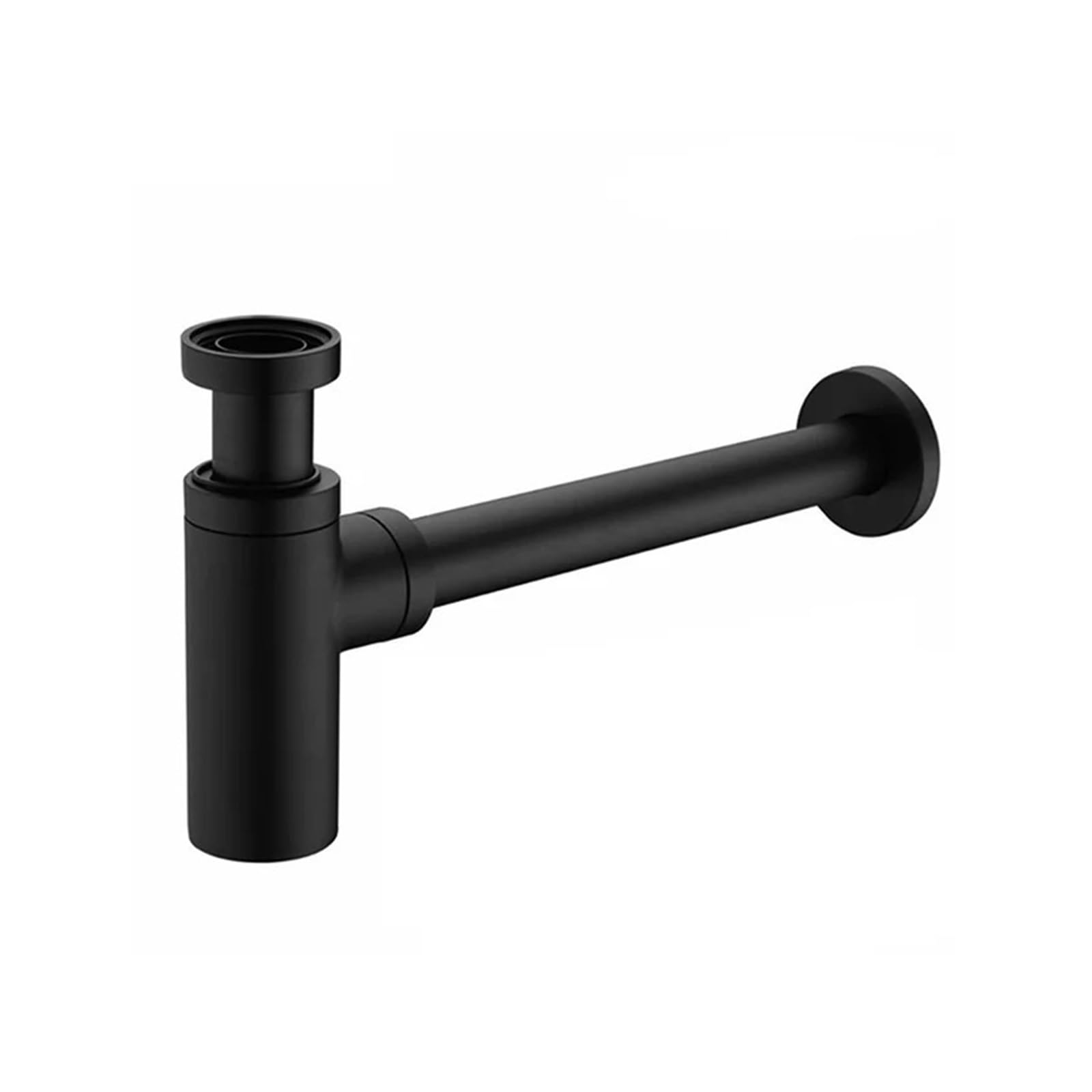 Siphon de lavabo et bonde de salle de bain évacuation murale P-trap tuyau laiton