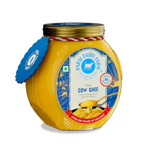 Image of Parsi Dairy Farm's 100% Cow Ghee: Pure and Traditional Desi Ghee, 100% Vegetarian & No Preservatives | 1 Litre