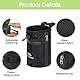 yotutun Chalkbag Boulder Set, Chalk Bag mit Boulder Bürste Rock Klettern Magnesiasack Magnesiabeutel mit Einstellbar Gurt & Reißverschlusstasche zum Sportklettern Gymnastik Gewichtheben
