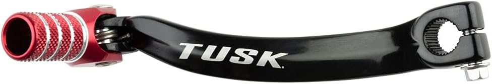 Tusk Folding Shift Lever Black/Red Tip - Fits: Honda CR125R 1983-2007
